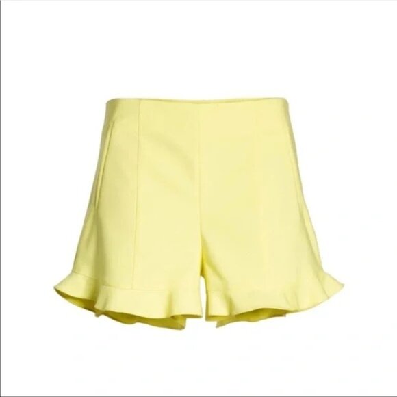 1. State Ruffle Hem Short Yellow Honeysuckle Size 10 - Picture 4 of 8